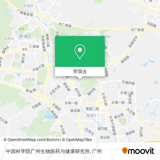 中国科学院广州生物医药与健康研究所地图