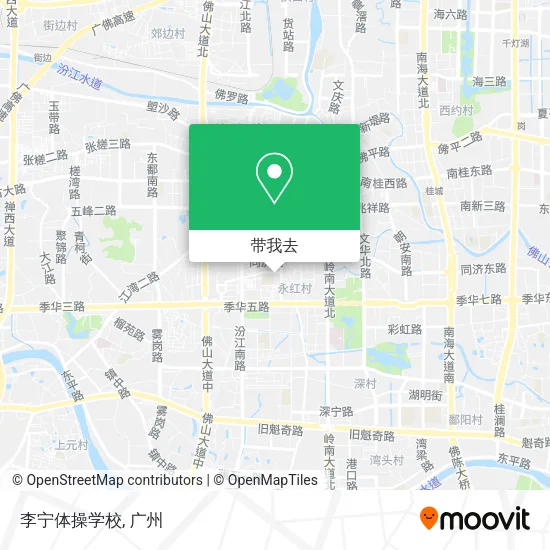 李宁体操学校地图