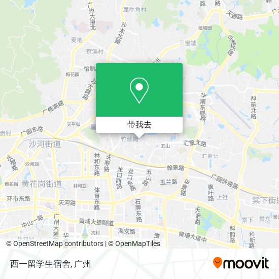西一留学生宿舍地图