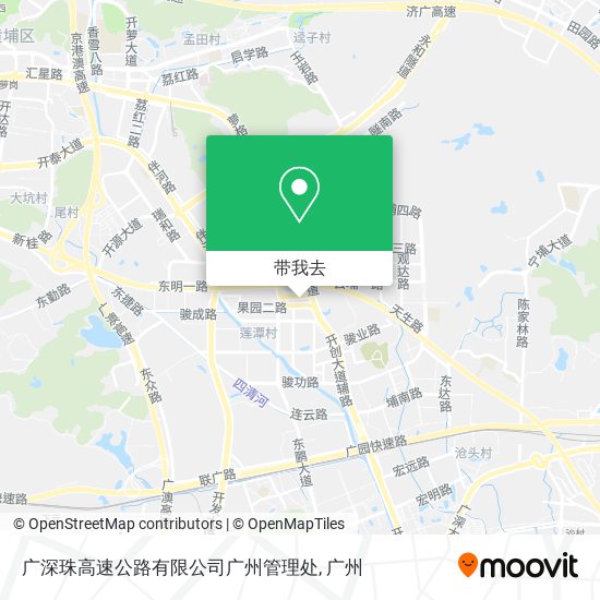 广深珠高速公路有限公司广州管理处地图
