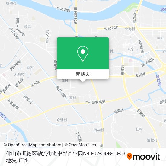 佛山市顺德区勒流街道中部产业园N-Ll-02-04-B-10-03地块地图