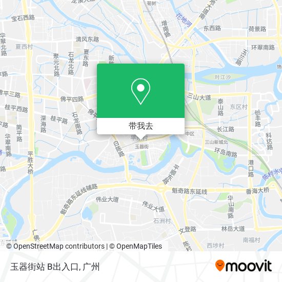 玉器街站 B出入口地图