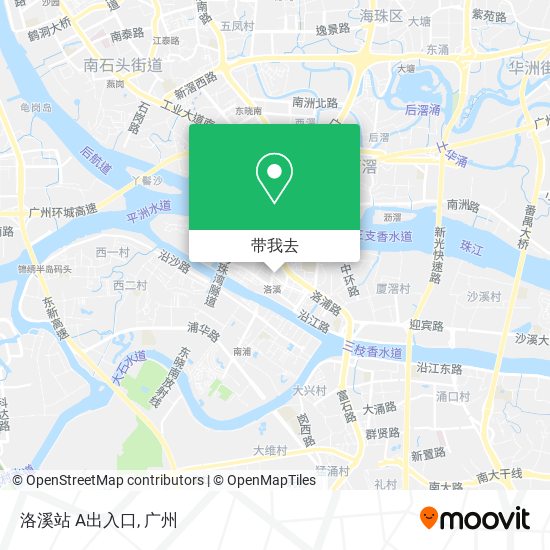 洛溪站 A出入口地图