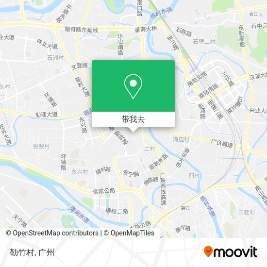 勒竹村地图