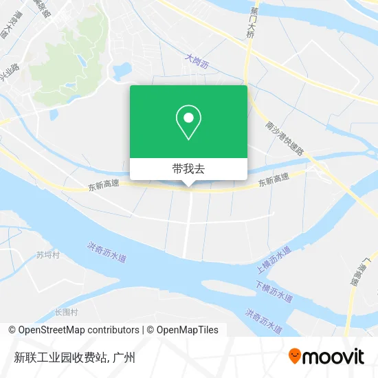 新联工业园收费站地图