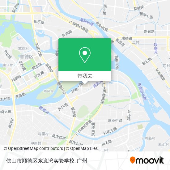 佛山市顺德区东逸湾实验学校地图