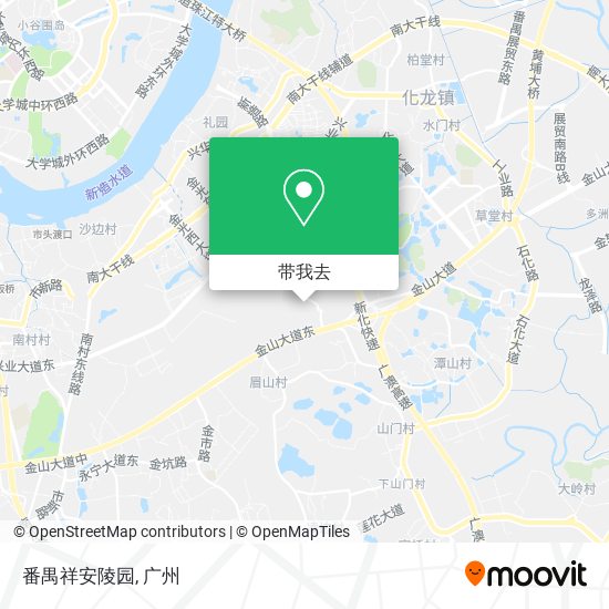 番禺祥安陵园地图
