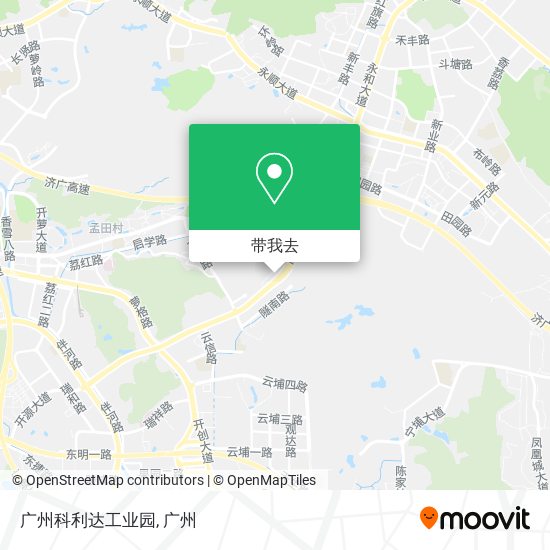 广州科利达工业园地图