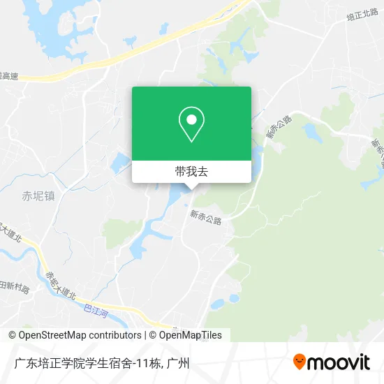 广东培正学院学生宿舍-11栋地图