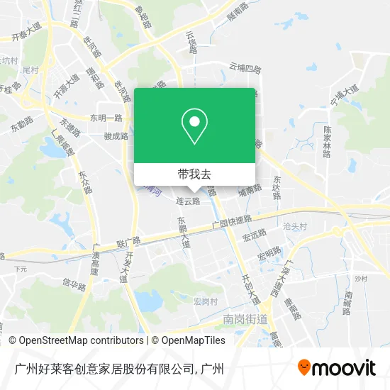 广州好莱客创意家居股份有限公司地图