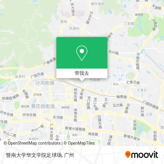 暨南大学华文学院足球场地图