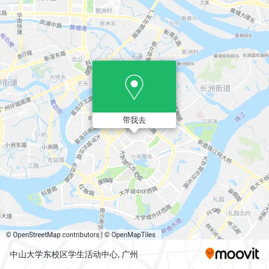 中山大学东校区学生活动中心地图