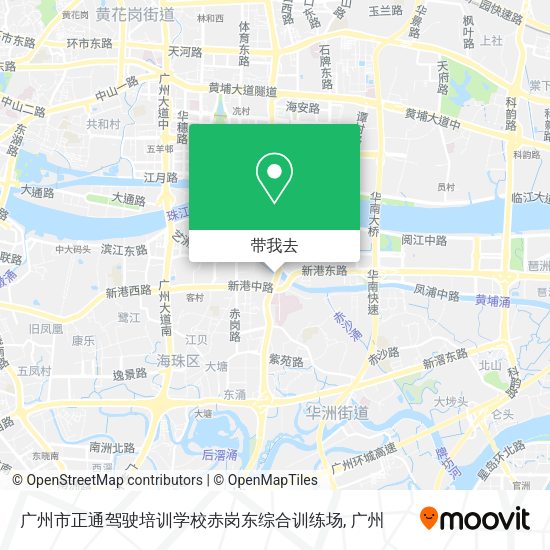 广州市正通驾驶培训学校赤岗东综合训练场地图