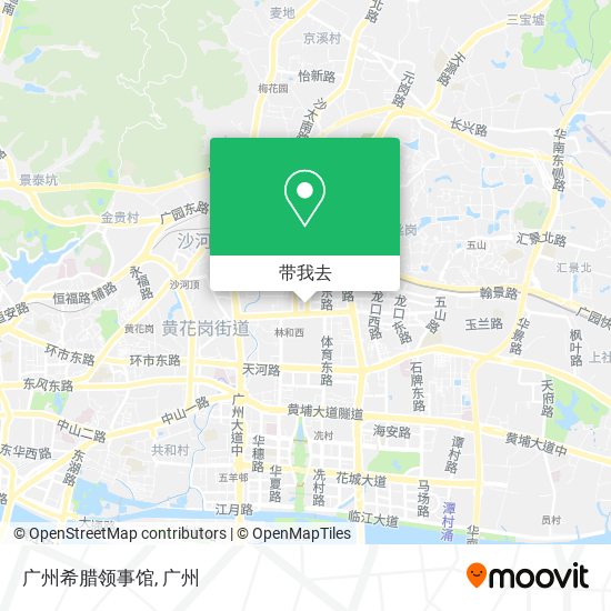 广州希腊领事馆地图