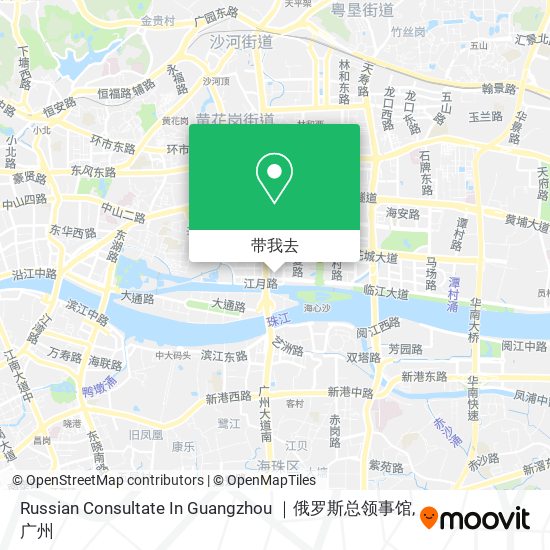 Russian Consultate In Guangzhou ｜俄罗斯总领事馆地图