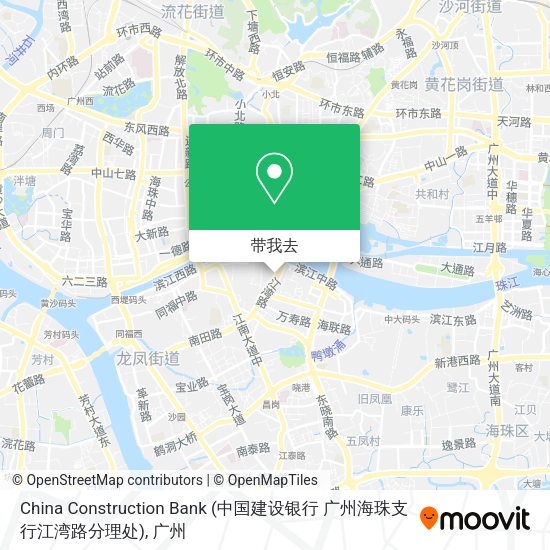 China Construction Bank (中国建设银行 广州海珠支行江湾路分理处)地图