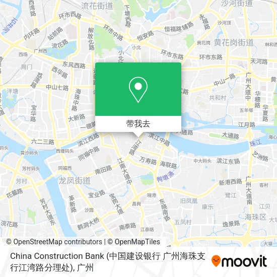 China Construction Bank (中国建设银行 广州海珠支行江湾路分理处)地图