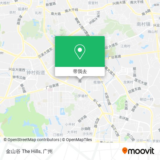 金山谷 The Hills地图