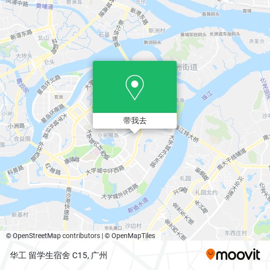 华工 留学生宿舍 C15地图