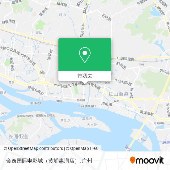 金逸国际电影城（黄埔惠润店）地图