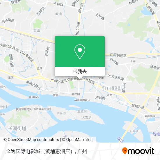 金逸国际电影城（黄埔惠润店）地图