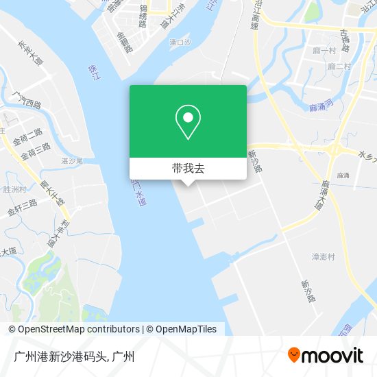 广州港新沙港码头地图