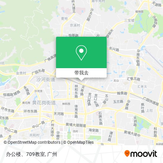 办公楼、709教室地图