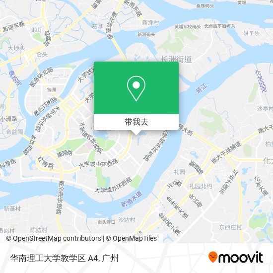 华南理工大学教学区 A4地图