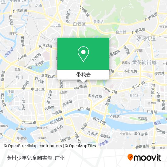 廣州少年兒童圖書館地图