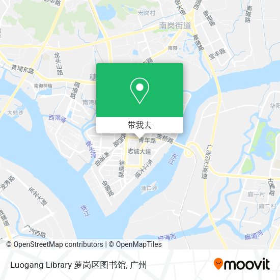 Luogang Library 萝岗区图书馆地图