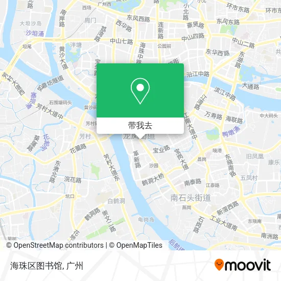 海珠区图书馆地图