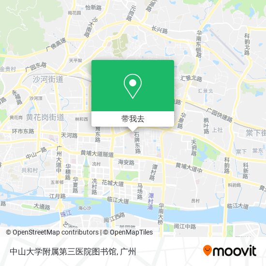 中山大学附属第三医院图书馆地图