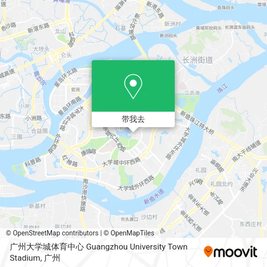 广州大学城体育中心 Guangzhou University Town Stadium地图