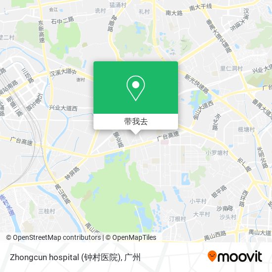 Zhongcun hospital (钟村医院)地图