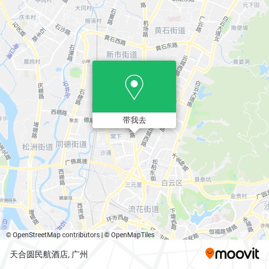 天合圆民航酒店地图