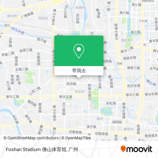 Foshan Stadium 佛山体育馆地图