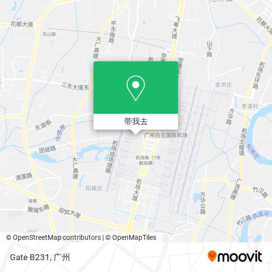 Gate B231地图