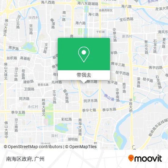 南海区政府地图