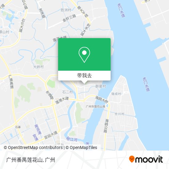 广州番禺莲花山地图
