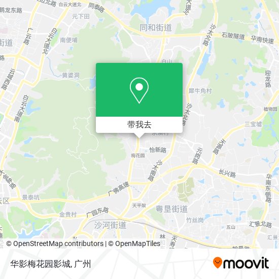 华影梅花园影城地图