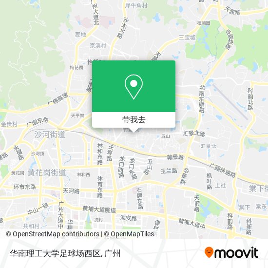 华南理工大学足球场西区地图