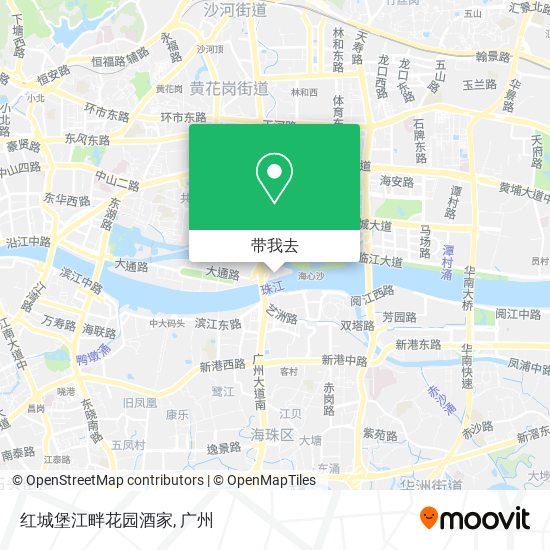 红城堡江畔花园酒家地图