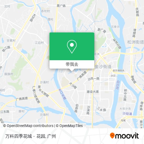 万科四季花城﹣花园地图