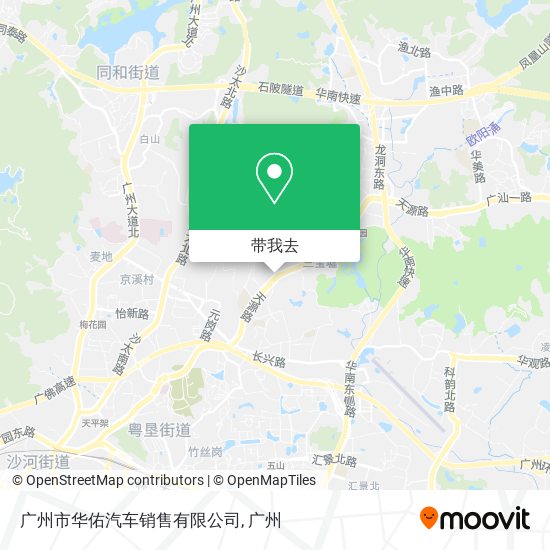 广州市华佑汽车销售有限公司地图