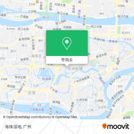 海珠湿地地图