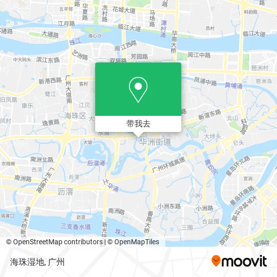 海珠湿地地图