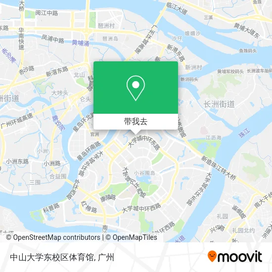 中山大学东校区体育馆地图