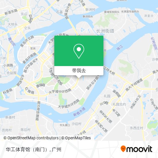 华工体育馆（南门）地图