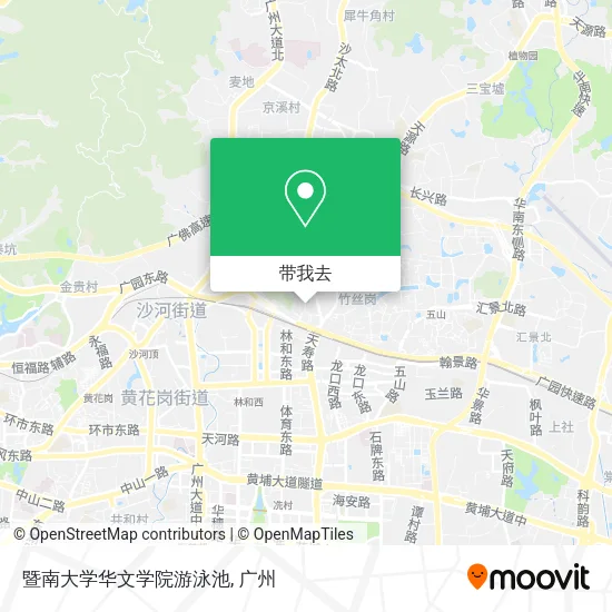 暨南大学华文学院游泳池地图