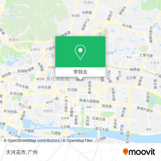 天河花市地图